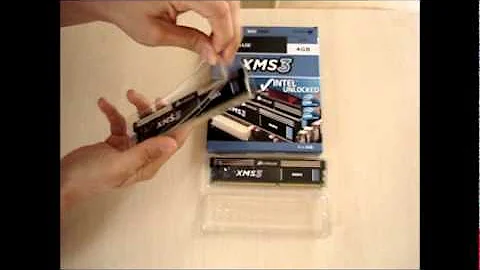 Corsair XMS3 4GB (2x2GB) DDR3 PC3-12800C9 1600MHz Dual Channel Kit - Unboxing video