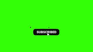 Dark Liquid YouTube Subscribed Button Click Animation Green Screen