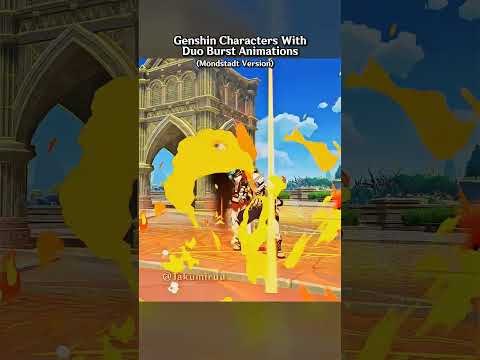Mondstadt Characters with Duo Bursts in Genshin Impact