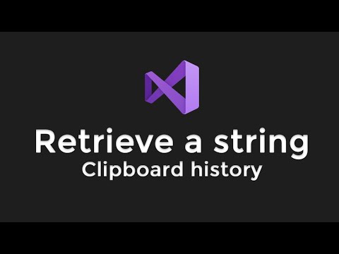 Visual Studio Tip #11 - How to Retrieve a Lost Clipboard Value #Shorts
