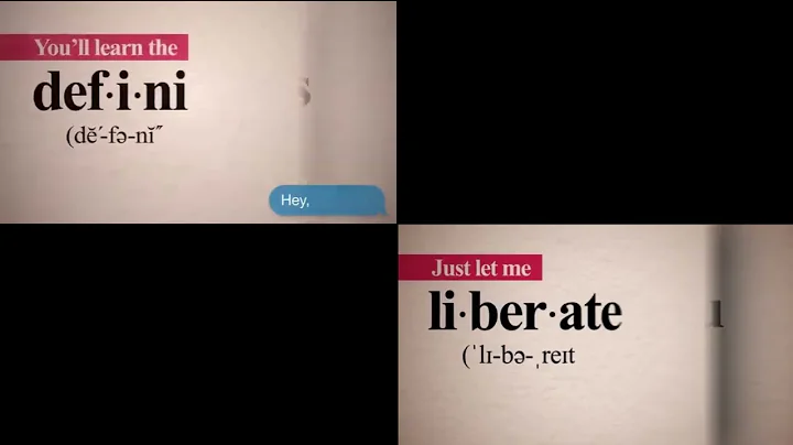 comparison between the "word crimes" music video and its recreation