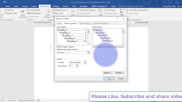 Làm mục lục tự động trong word nhanh mà không bị nhảy font | Thoi Truong