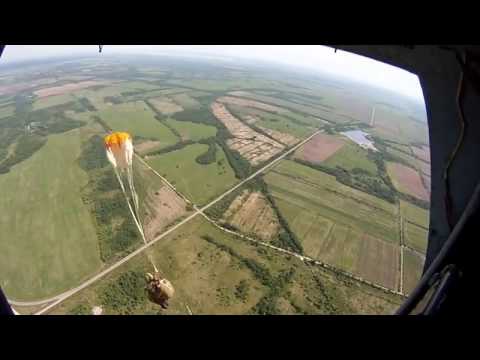 Прыжки с парашютом Д-6 серии 4.Город Хабаровск аэродром Гаровка-2