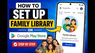 How to Set Up Family Library on Google Play Store - Step by Step