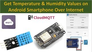 Get Temperature and Humidity Value on Android Phone Over Internet | NodeMCU/ESP8266 screenshot 1