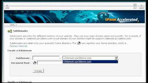 Video 1 - How to Add Sub or Add-On Domains.avi