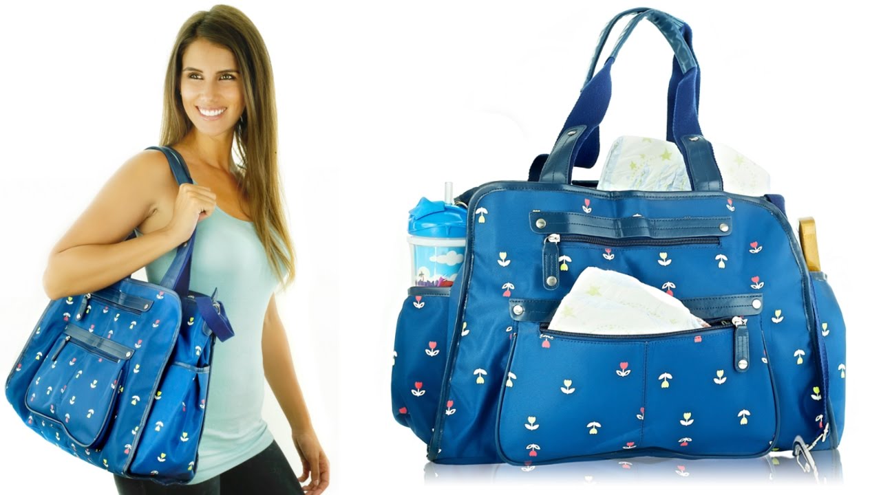 Diaper Bag by Next Mommy With Stroller Straps Detachable Adjustable Strap and FREE changing pad