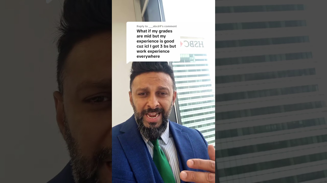 Experience over A level grades to break into banking?