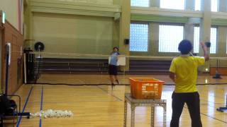 Badminton lesson 20150327(FRI) - smash 1