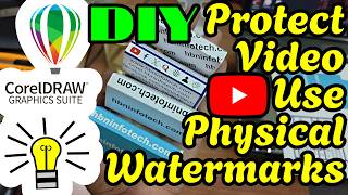 Protect  Content With Physical Watermarks Diy Paper Name Plate  Coreldraw Design U0026 Printing