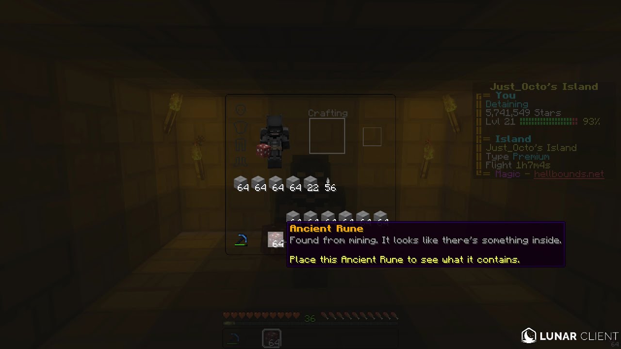 OPENING  64 ANCIENT RUNES!   Hellbounds  Skyblock Minecraft