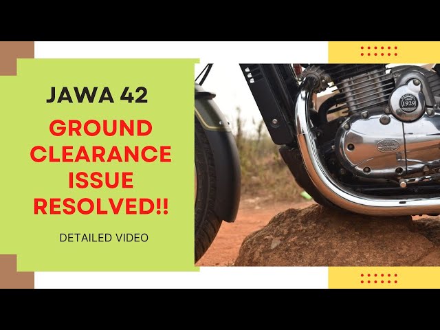 Jawa Bike Ground Clearance resolved | Jawa 42 2.1 | No Ground touch issue on breakers/Off roads | class=