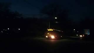 Night video test: New Jersey Transit MCI D4500 8010 on the 160