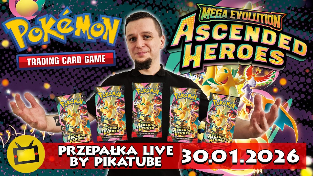 PREMIERA ASCENDED HEROES - Przepałka LIVE! - BOOSTER BREAK KARTY POKEMON I INNE + GIVEAWAYE!