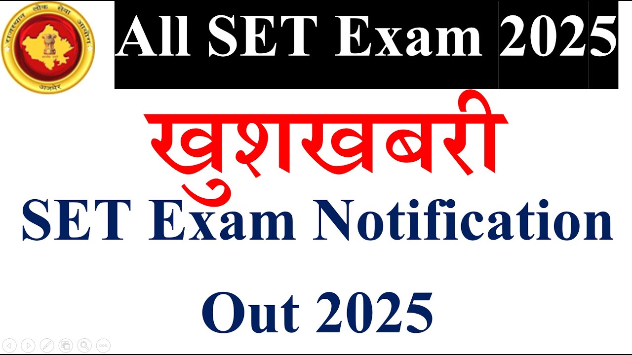 Rajasthan SET Exam 2025 Complete Guide: Notification, Syllabus, Exam Pattern | raj set exam 2025