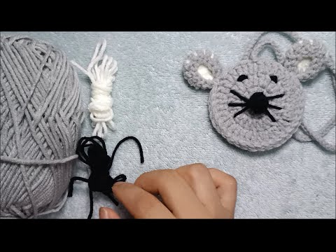 Cách Thêu Móc Túi Tỏi Hình Con Chuột phần 3