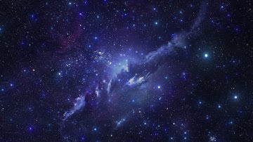 Dark Blue Galaxy Outer Space Travel Flying In Glowing Stars Nebula 4K DJ Visuals Loop Background