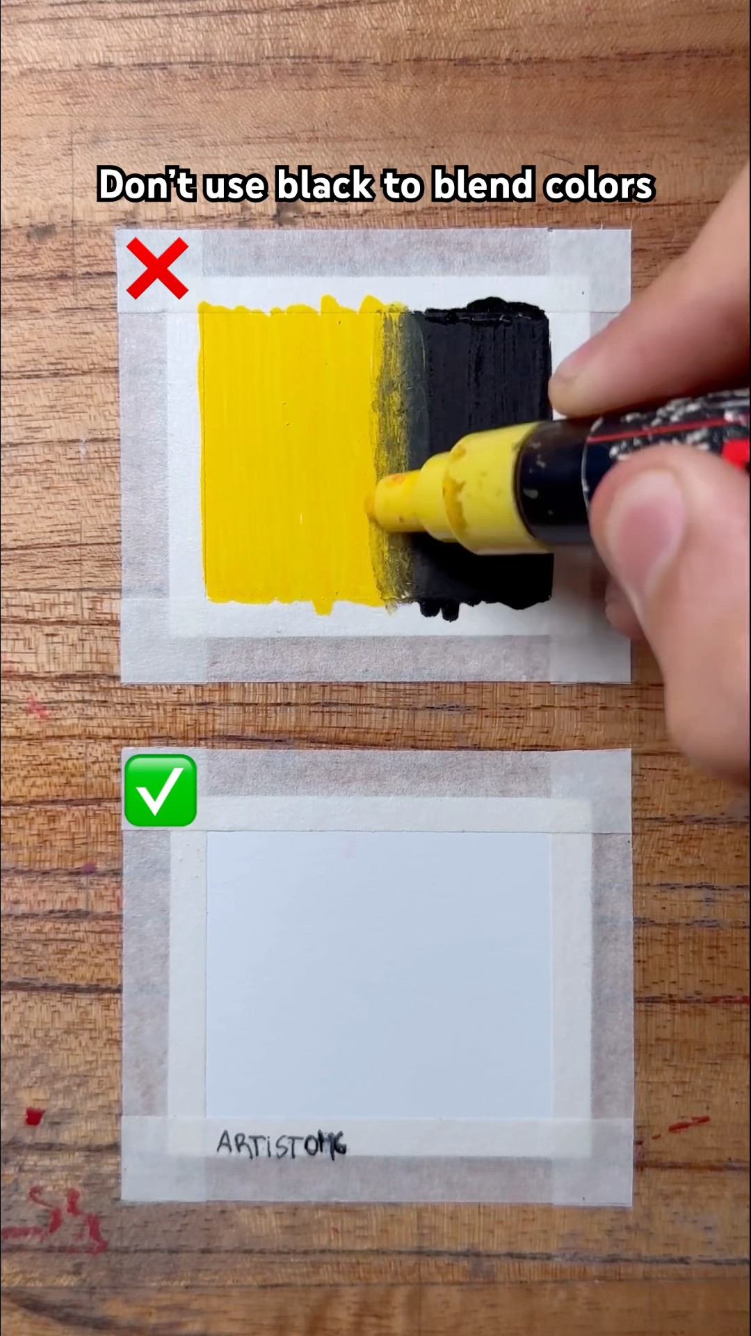 How to Blend Colors with Paint Markers! ?✨? #art #hacks #tutorial