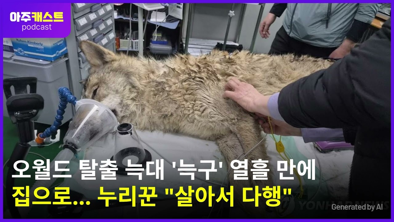 오월드 탈출 늑대 늑구 열흘 만에 집으로…누리꾼 살아서 다행