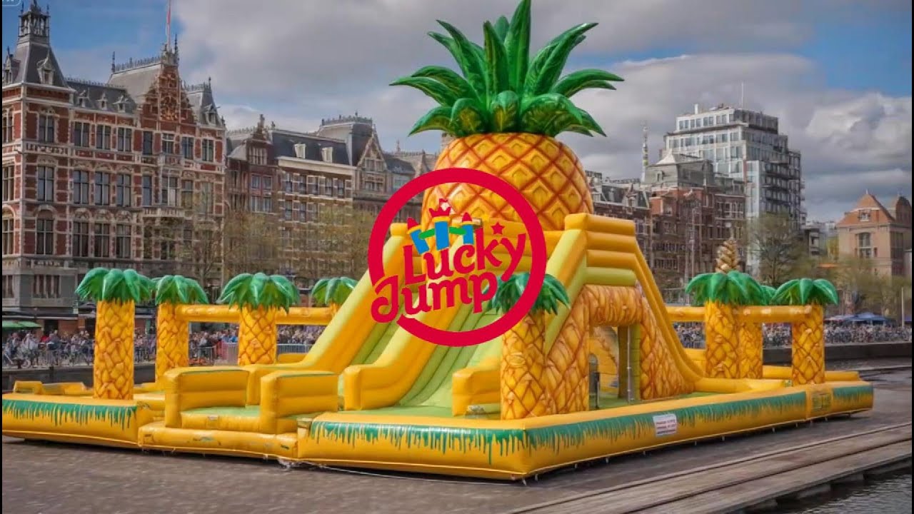 Inside a REAL Inflatable Bounce House Park Factory – How Giant Bouncy Castles Are Made!