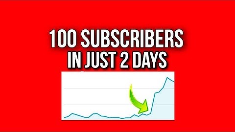 How to get First 100 Subscribers in just 2 Days (GUARANTEED)