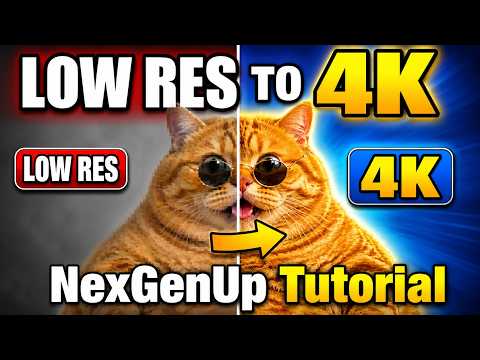 NexGenUp Tutorial: Free AI Video & Image Upscaler to 4K for Windows #4kvideoediting #AI4Kvideo