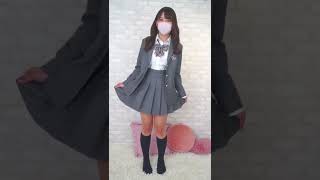 【JKコス】パンチラ？スカートひらひらしてみた🌸#shorts