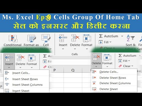 Ms Excel Ep:9 Cells Format in Home Tab Of Microsoft Excel - YouTube