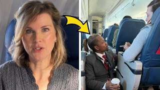 Woman was stunned by what flight attendant did in the aisle mid-flight, immediately took a photo