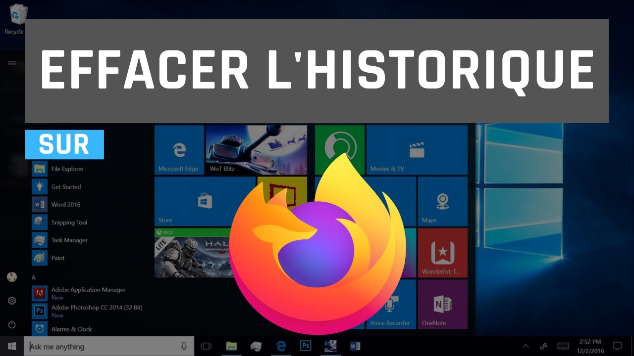 Comment effacer l'historique de navigation sur Firefox - YouTube