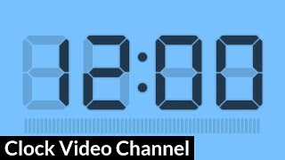 Digital Watch Clock 24 Hour Blue Back #2 screenshot 5