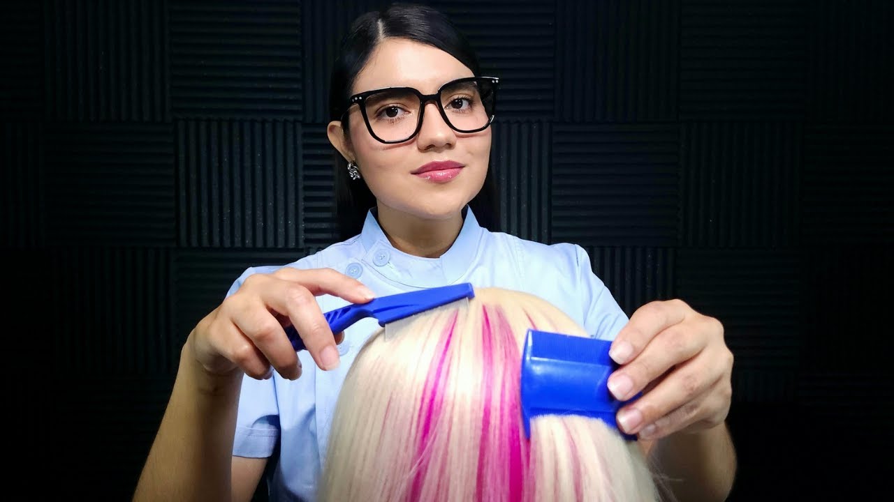 ASMR Enfermera te saca los PIOJOS y LIENDRES / Roleplay Realista