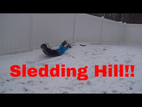How To Make Your Own Sledding Hill!!