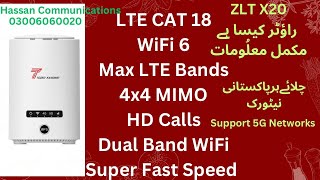 ZLT X20 5G Router Kesa ha? LTE CAT 18 | WiFi 6 | Speed Performance specs Explained Urdu/Hindi