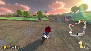 Shell Cup - Moo Moo Meadows | Grand Prix | Mario Kart 8 Deluxe | Baby Mario | Master Cycle100cc Race