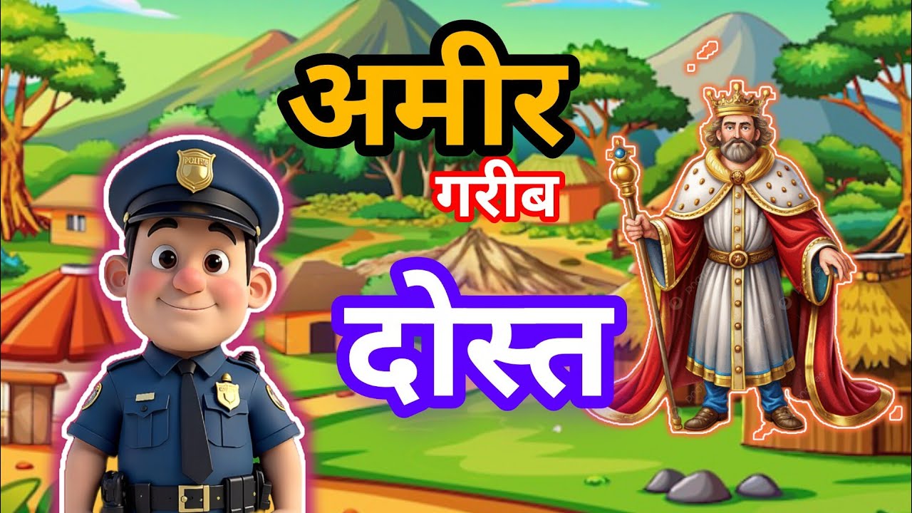अमीर गरीब दोस्त l Amir Garib dost ✅l HINDI KAHANIYA | CARTOON STORY | HINDI STORIES