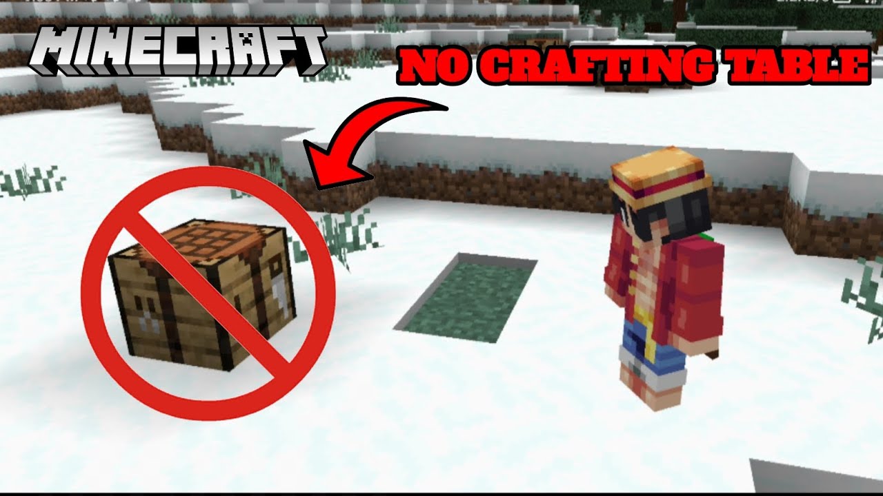 Minecraft Without Craft I Beated MINECRAFT Without Crafting table!! - YouTube