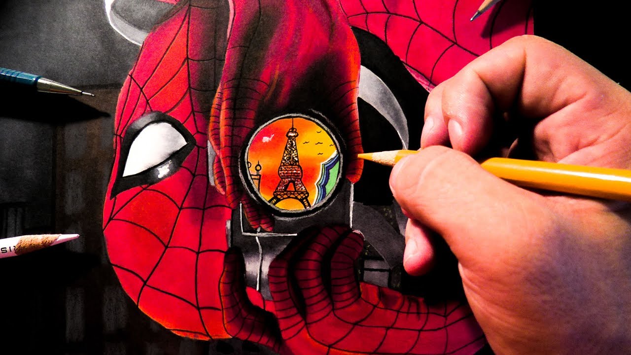 Spiderman Upside Down Drawing - YouTube