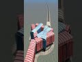 Craziest Massive Train On Circle Diamond Tracks 💥😳 BeamNG.Drive Train Simulator 3D #shorts