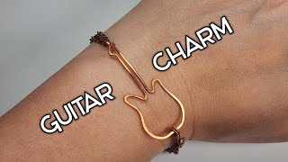 Wire Guitar Charm: Wire Wrapping Tutorial: DIY Jewelry