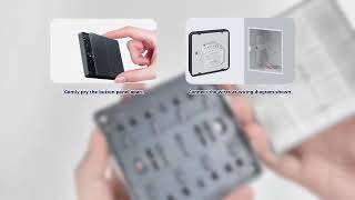 Tuya Smart Home Wall Switch ZigBee/WiFi Light Switches Remote Control 1/2/3/4 Gang Button Switch