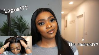 LIFESTYLE TIPS YOU NEED FOR LAGOS || THE BEST PREPLUCKED CLEAR LACE WIG INSTALL FT XRSBEAUTY HAIR 🤩