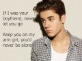 Justin Biebe-boyfriend lyrics