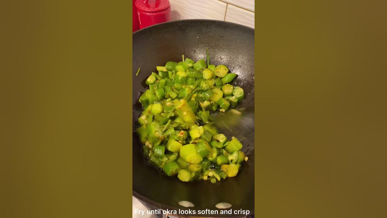 How to fry frozen OKRA super easy recipe easy okra recipe YouTube