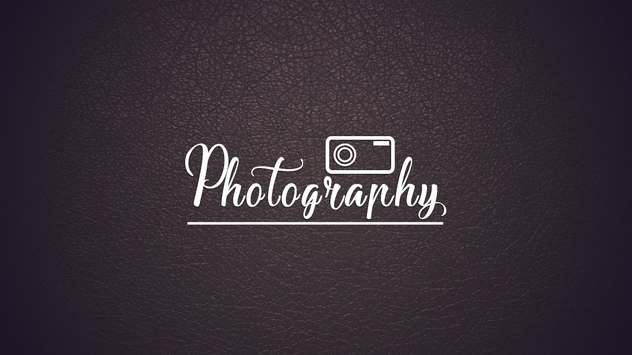 How to design  photography  Logo  Adobe Photoshop CC New 