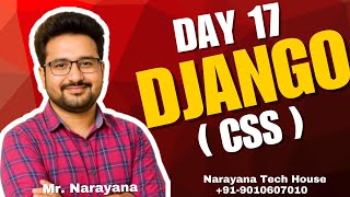 Day17 Django by Mr Narayana