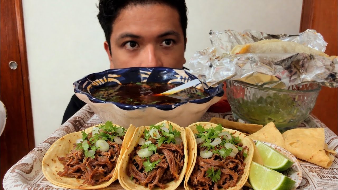 ASMR COMIENDO CONSOMÉ Y TAQUITOS DE MIXIOTE/ THERIANS Y MÉXICO EN LLAMAS 🔥🔥