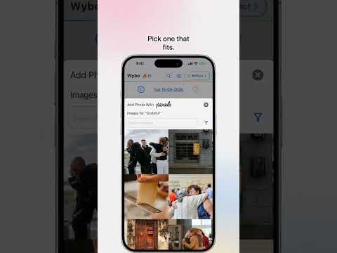Wybe reel: Add a Photo