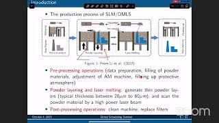 [Scheduling seminar] Kan Fang (Tianjin University) | Single machine scheduling in additive manufact.