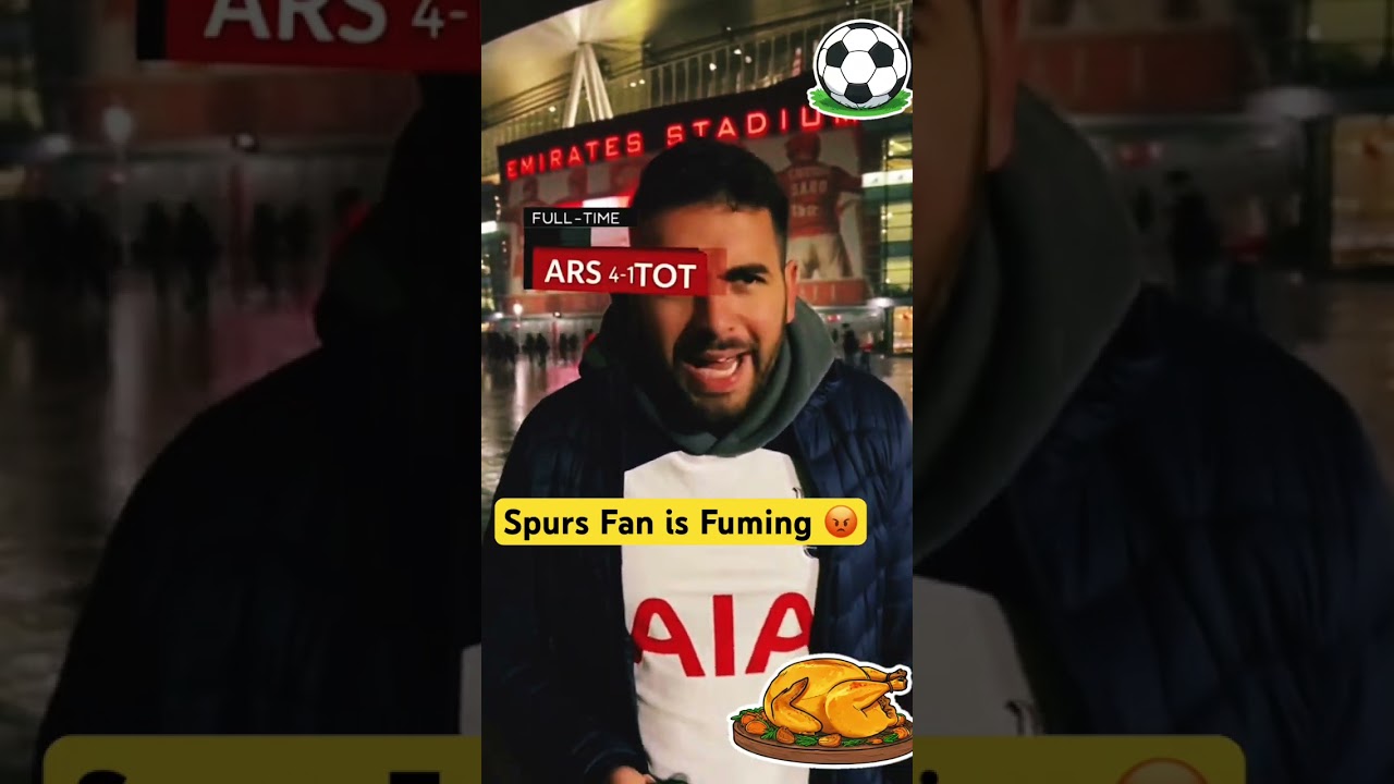 Spurs fan is fuming 😡 after NLDN Derby loss 